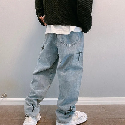 Vintage Fashion Straight Casual Jeans