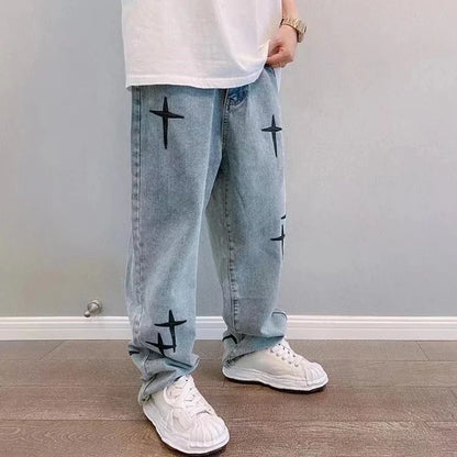 Vintage Fashion Straight Casual Jeans