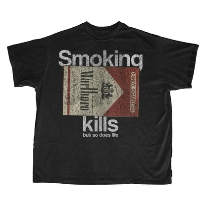 Retro Smoking Kills - But So Does Life Unisex T-Shirt