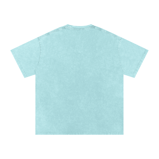 Steadfast in the Descent Snow Washed Oversized Cotton T-Shirt