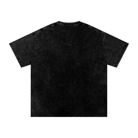 Fragile Snow Washed Oversized Cotton T-Shirt