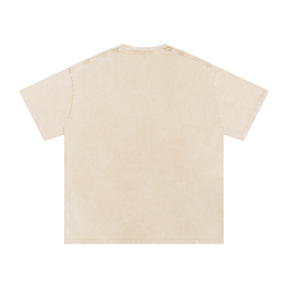 Fragile Snow Washed Oversized Cotton T-Shirt
